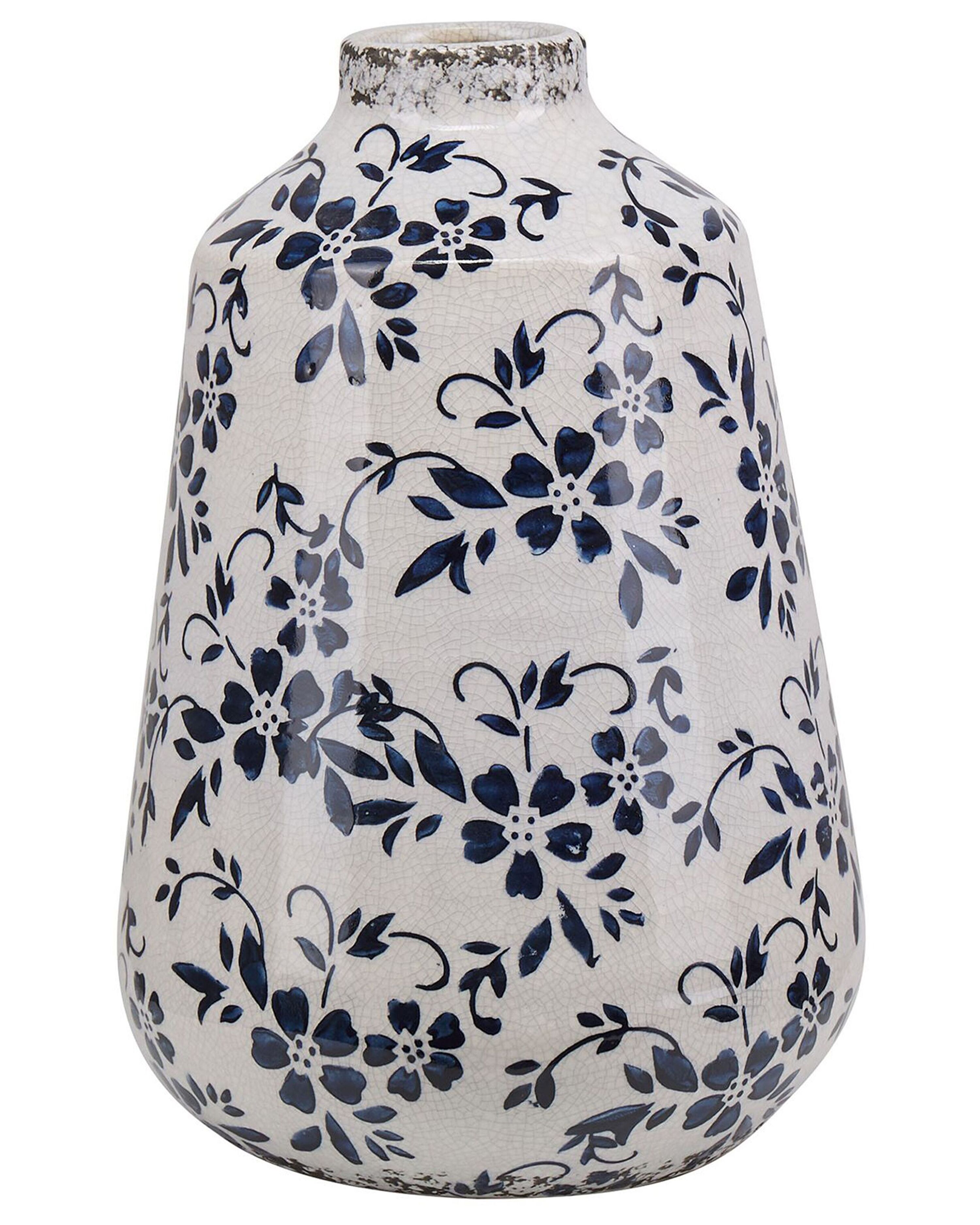 Flower Vase MARONEIA Stoneware 25 cm White