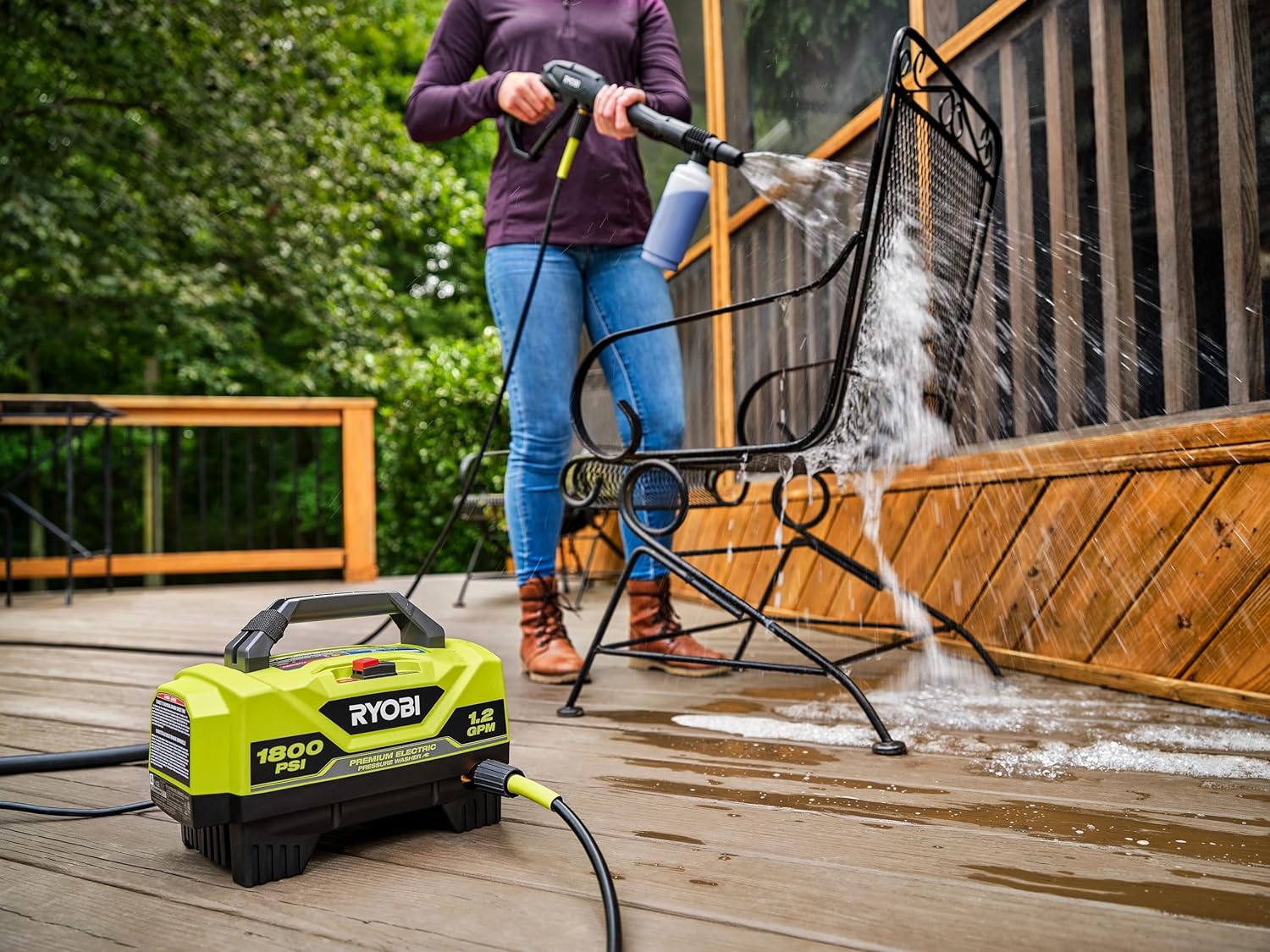 RYOBI 1800 PSI Electric Pressure Washer - 13 Amp - Image 3 RYOBI 1800 PSI Electric Pressure Washer - 13 Amp - Image 3