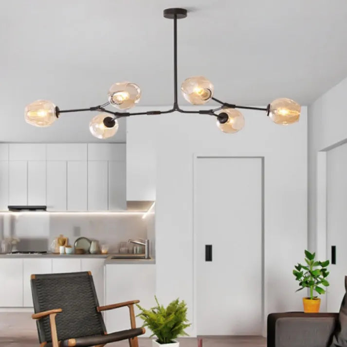 Sputnik Hanglamp met Glazen Bubbels - moderne uitstraling - unieke bubbels - sfeervolle verlichting -