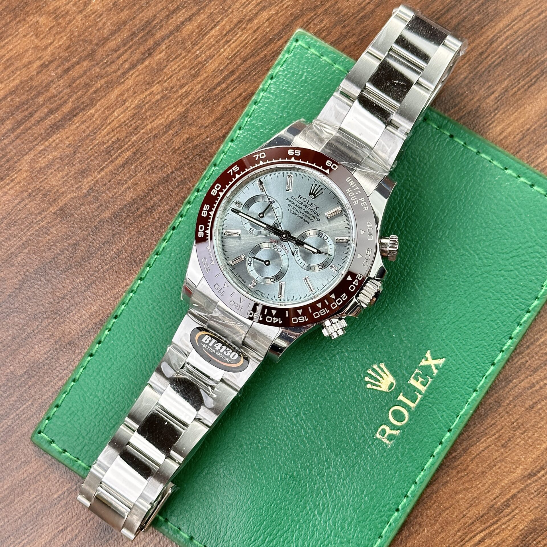 Rolex Daytona 126506 Ice Blue Metal Strap Replica Watch BT Factory 40mm - Elite Watch Atelier