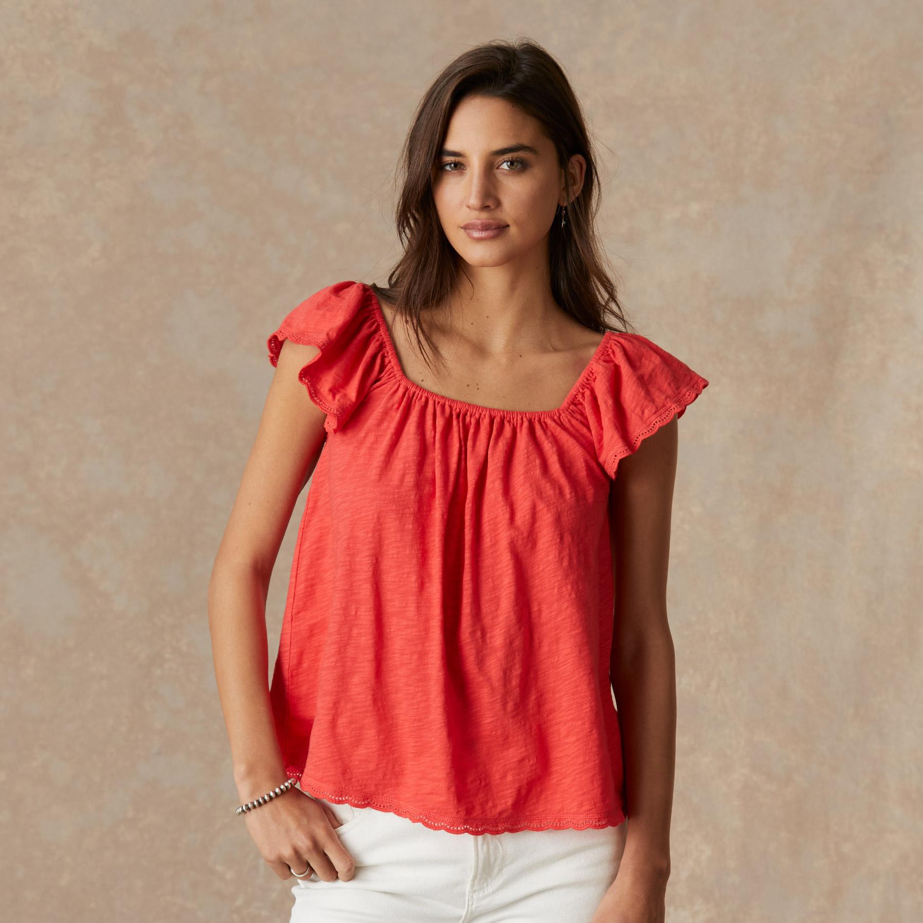Kira Ruffle Top - Sundance Clothing