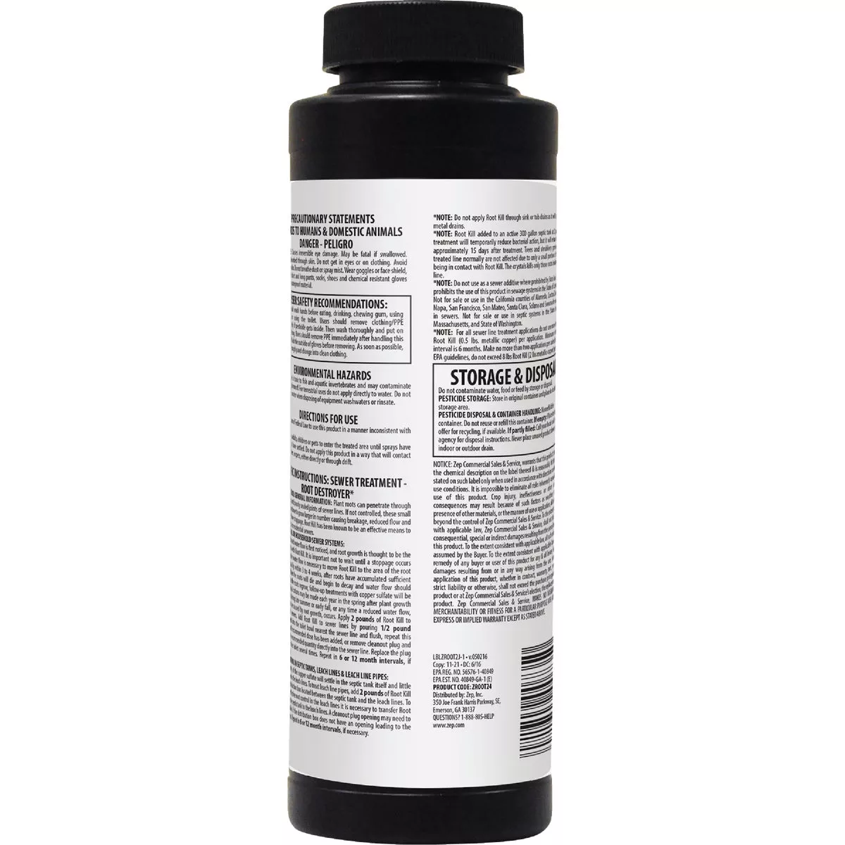 Zep 2 Lb. Granular Root Killer