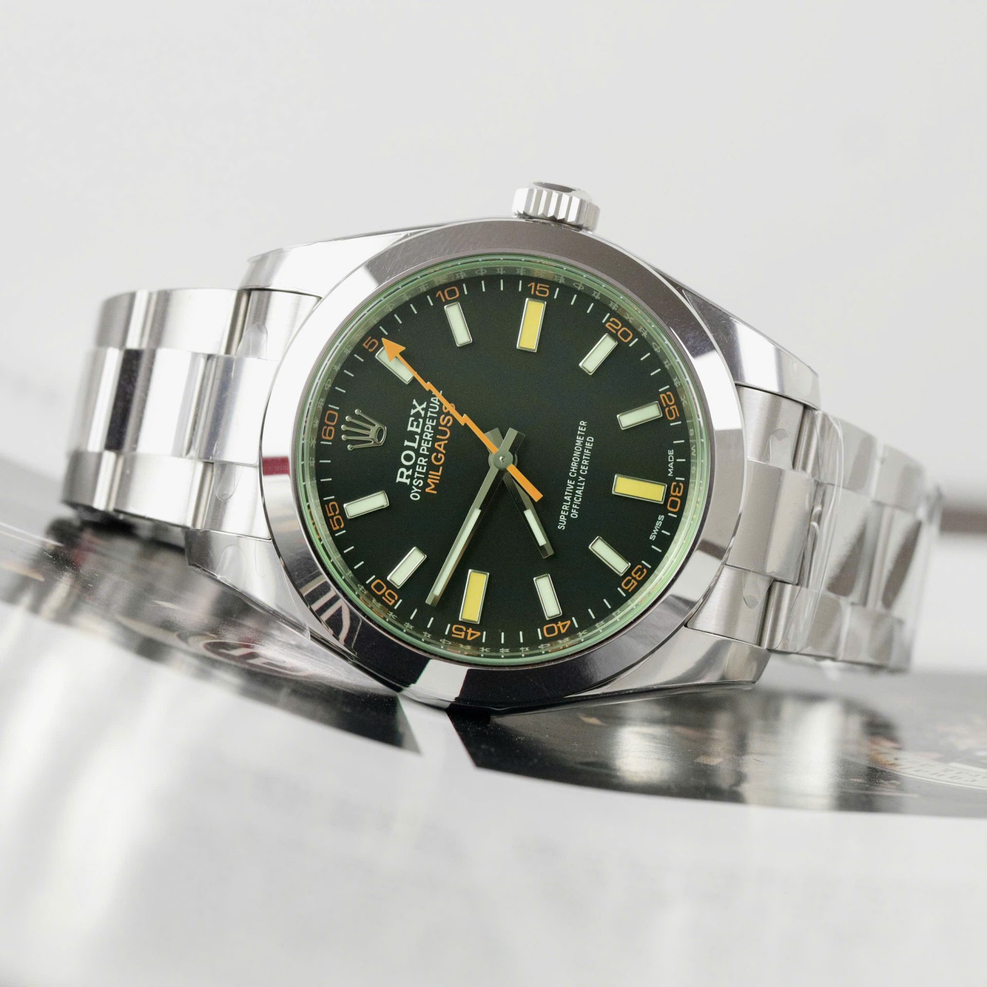 Rolex Milgauss 116400GV Best Replica Watch Oyster Strap VS Factory 40mm - Top club