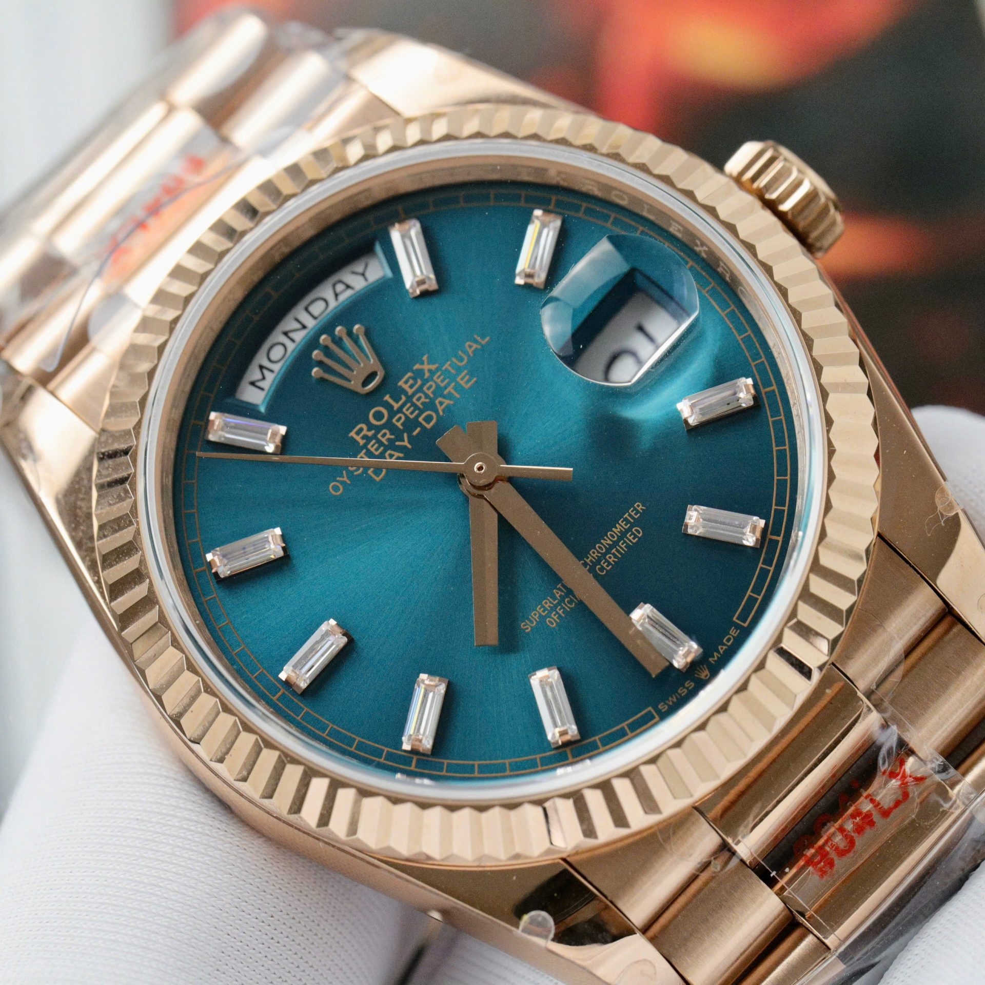 Rolex Day-Date 128235 Best Replica Watch Weight 158 Grams QF Factory 36mm - Top club