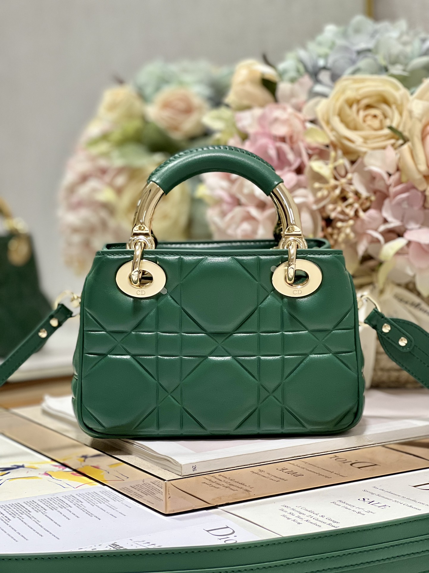The Lady 95.22 Bag Black/White/Grey/Green For Women 7.5in/ 19cm1:1High-quality replica