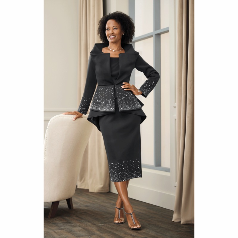 Nia Skirt Suit - MIDNIGHT VELVET CATALOG