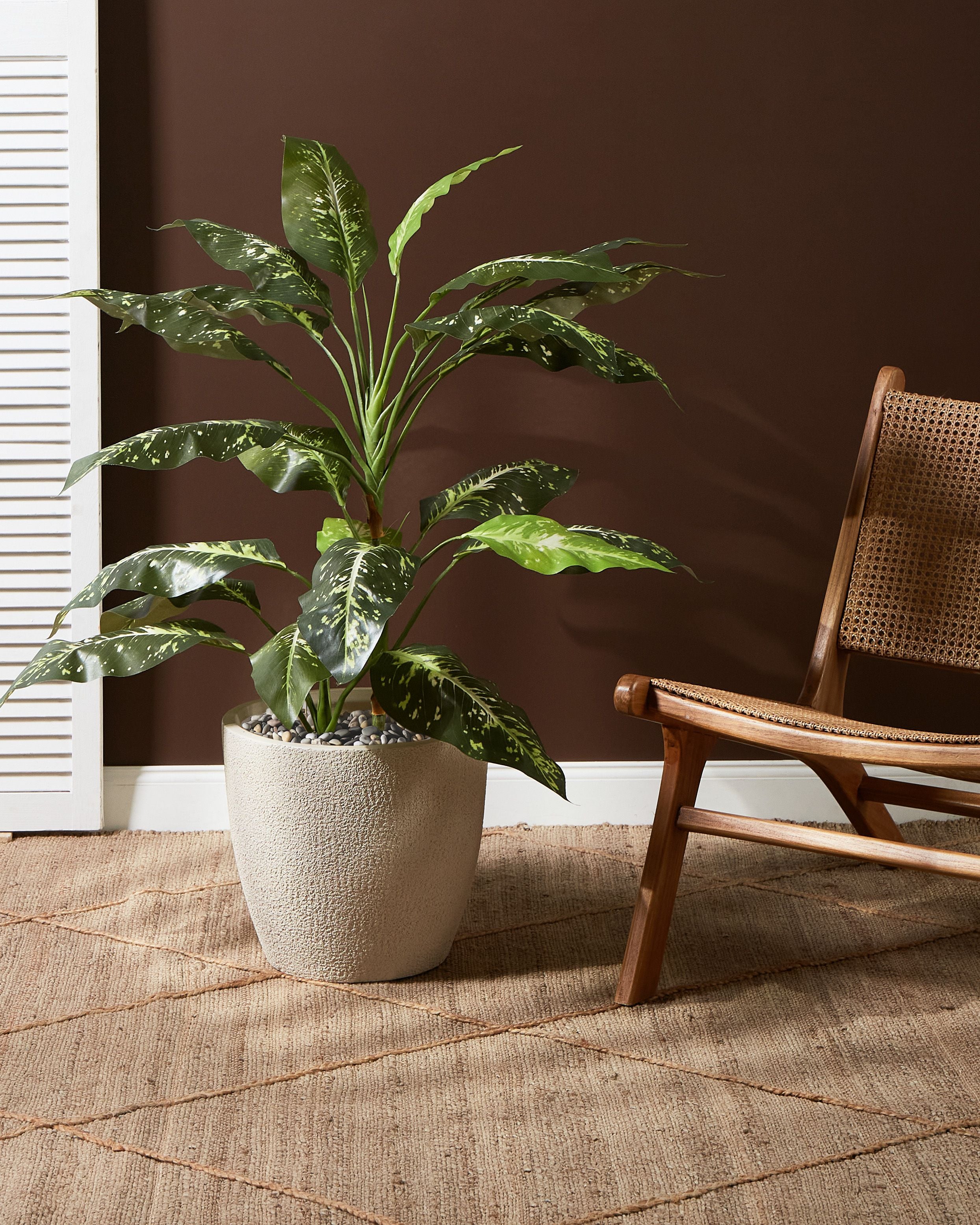 Plant Pot KANNIA 36 cm Off-White