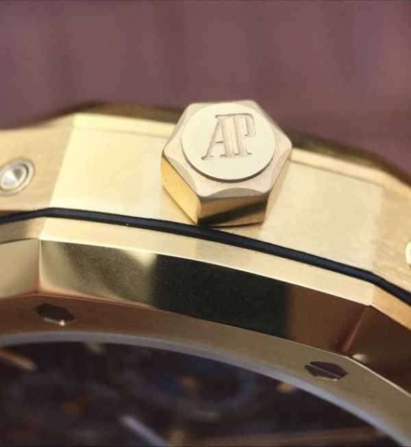 Replica Audemars Piguet JF Royal Oak 41mm 26574 YG Blue Textured Dial A5134 - Top club
