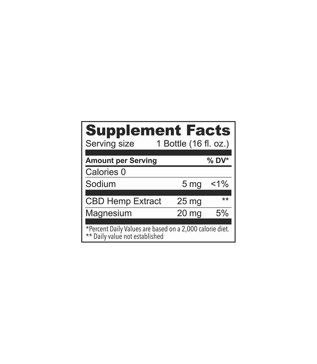 Blood Orange + Magnesium – 25 MG CBD