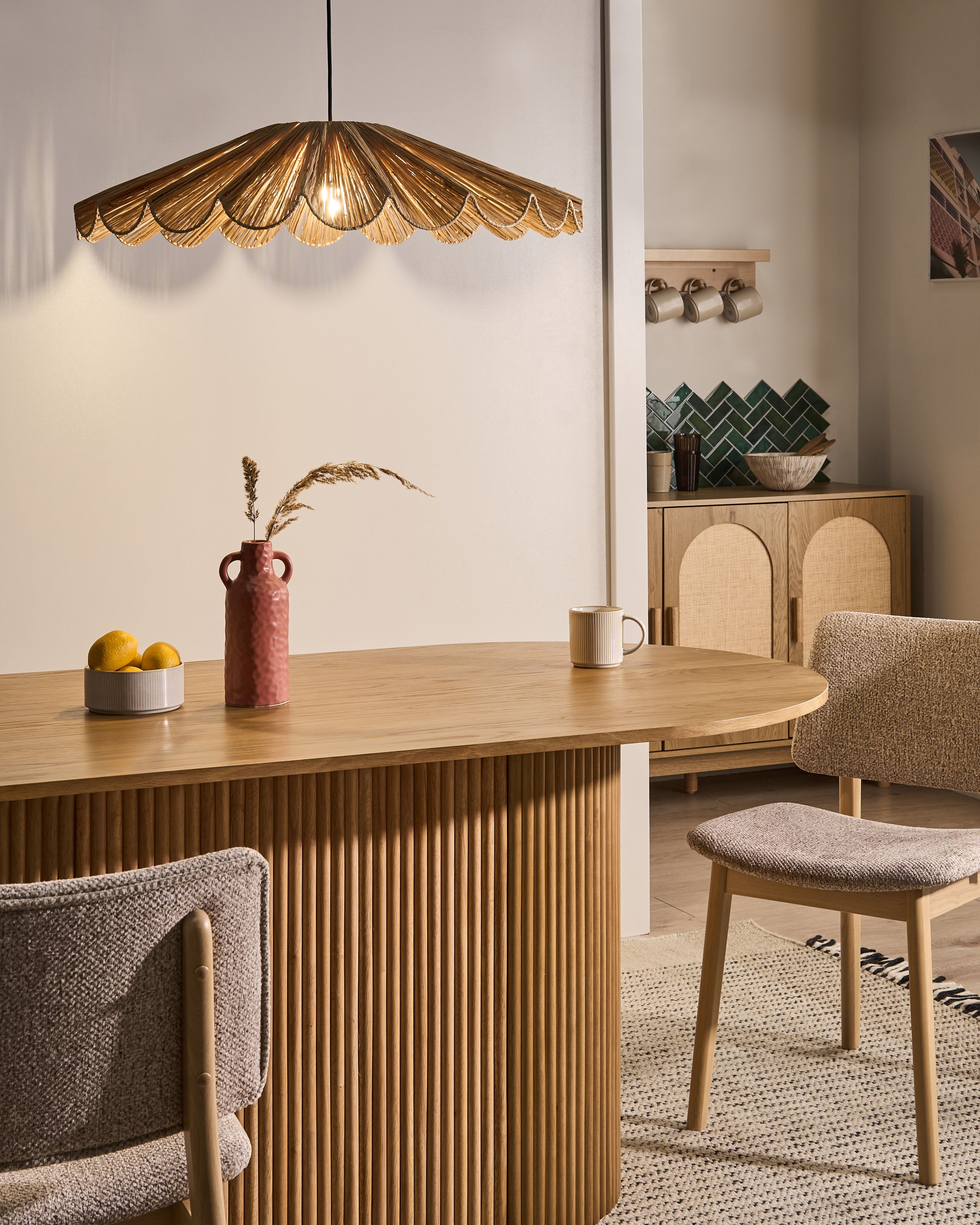 Pendant Lamp SABOGAL Wicker Natural