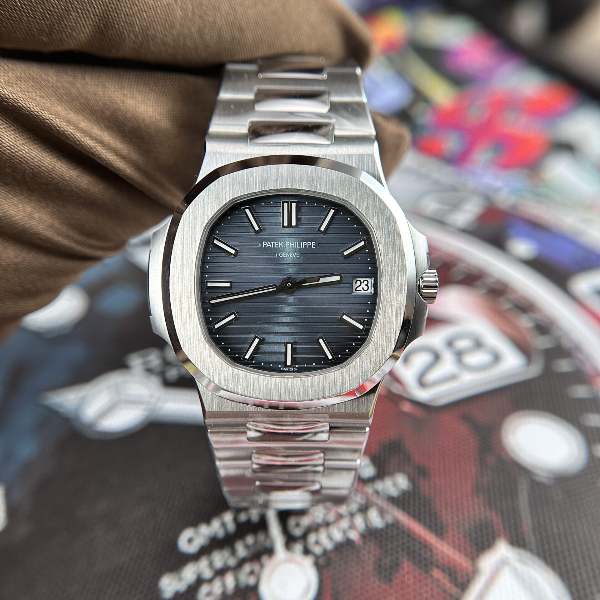 Patek Philippe Nautilus 5711 Blue Dial Replica 1:1 Watch 3K Factory 40mm - Elite Watch Atelier