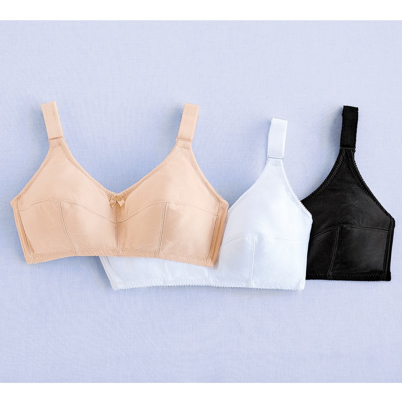 3-Pack Full-Figure Wireless Women's Comfort Bras - MIDNIGHT VELVET CATALOG
