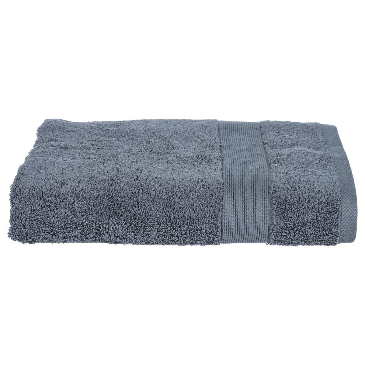 Shower towel "Essential", cotton Cotton, Gray, 70x130 cm, 400 g/m&sup2;