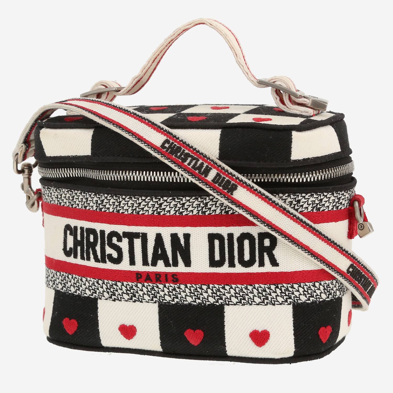 Dior Travel Vanity vanity case in black, white and red canvas