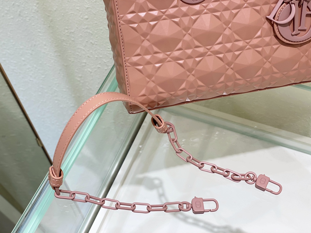 Medium Lady D-joy Bag White/Grey/Beige/Black For Women 10in/26cm M0540ONGE_M0301:1High-quality replica