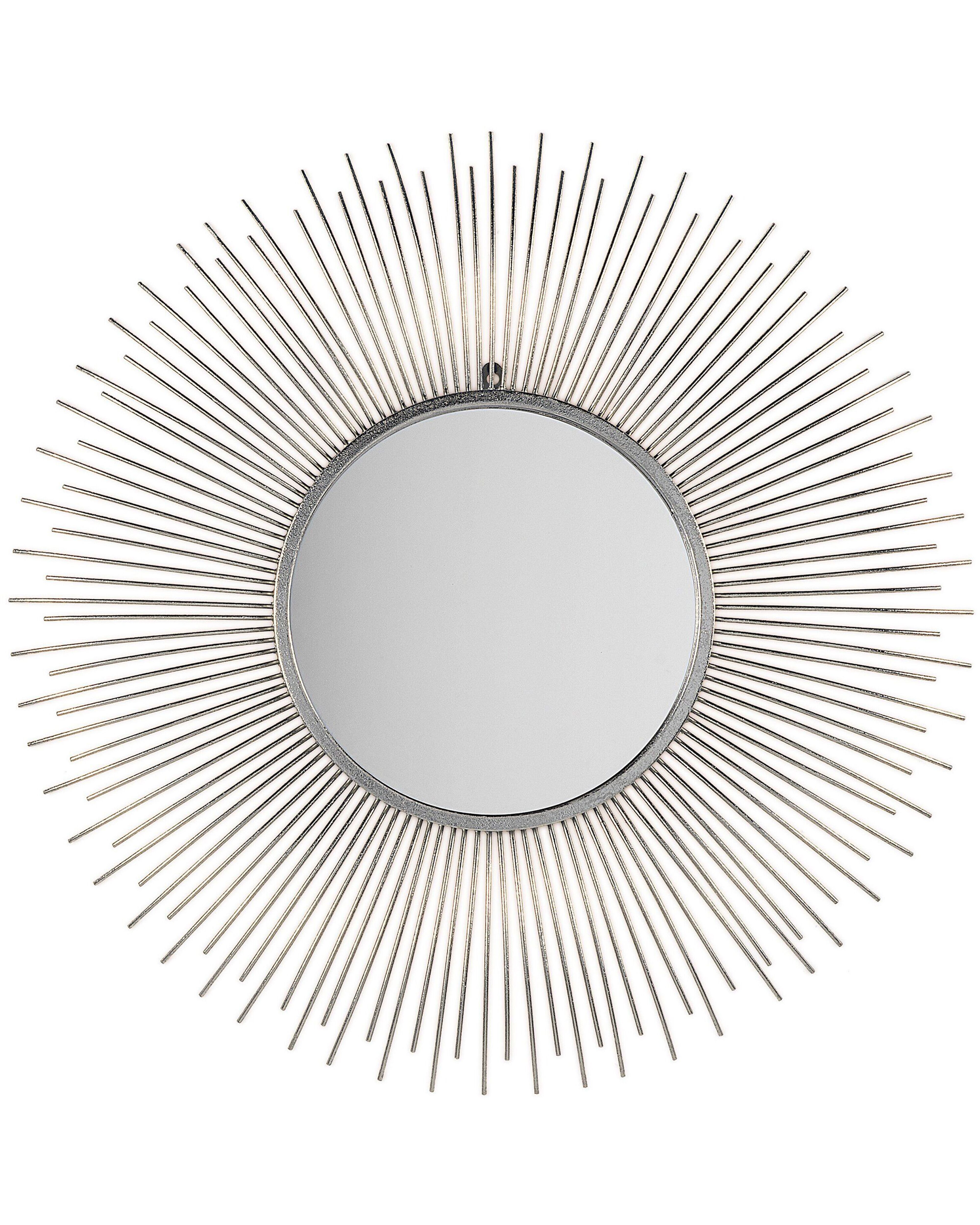 Wall Mirror CILLY 80 cm 80 cm Metal Silver