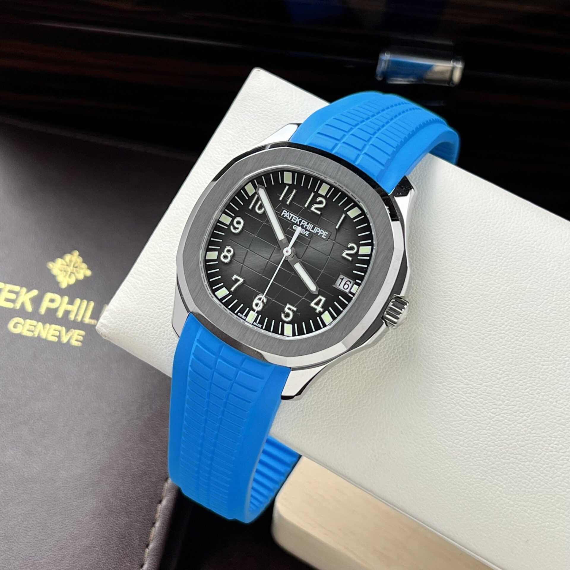 Patek Philippe Replica Watches 5167A Blue Rubber Strap 3K Factory 40mm - Top club