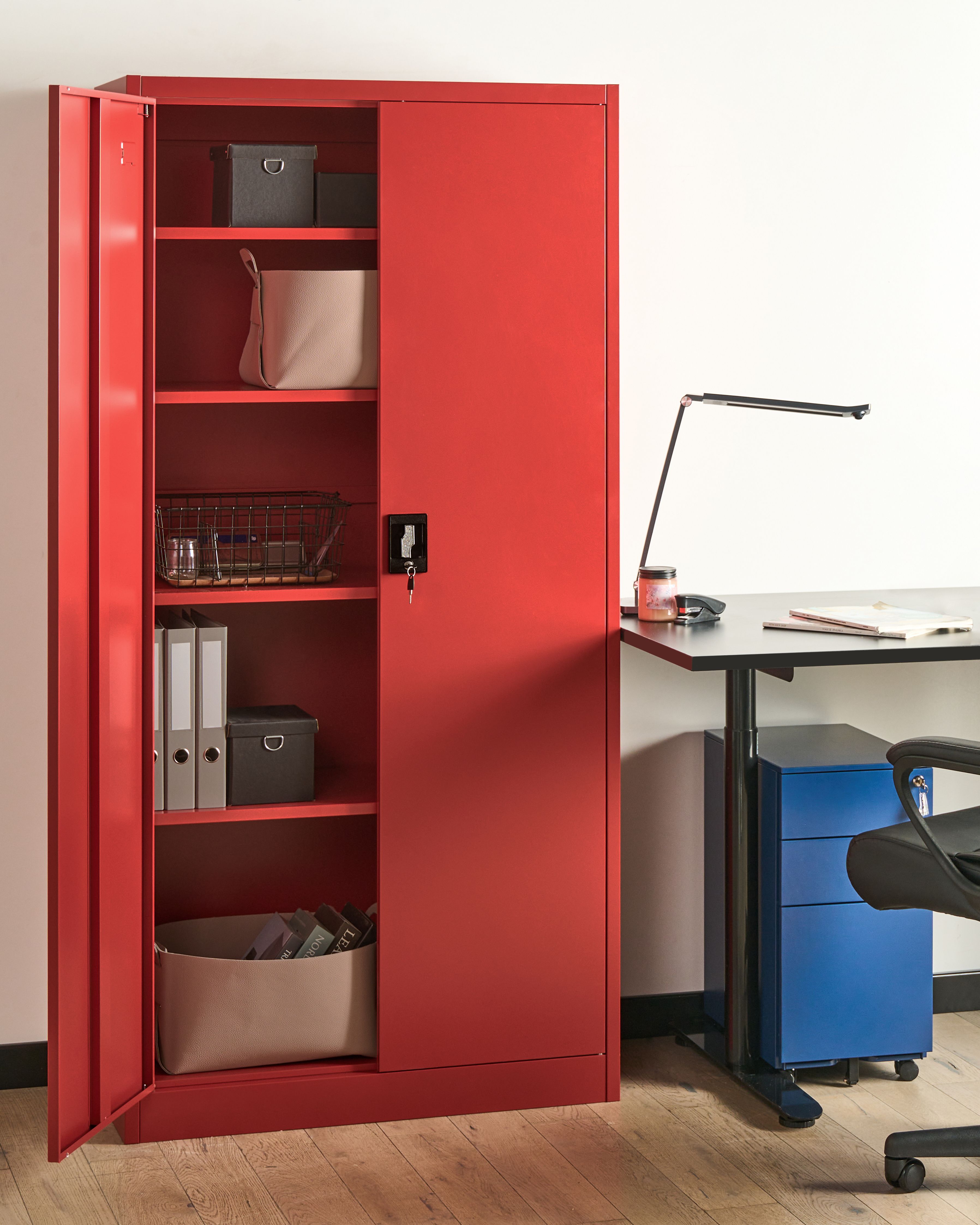 Storage Unit FELDSPAR Metal Red