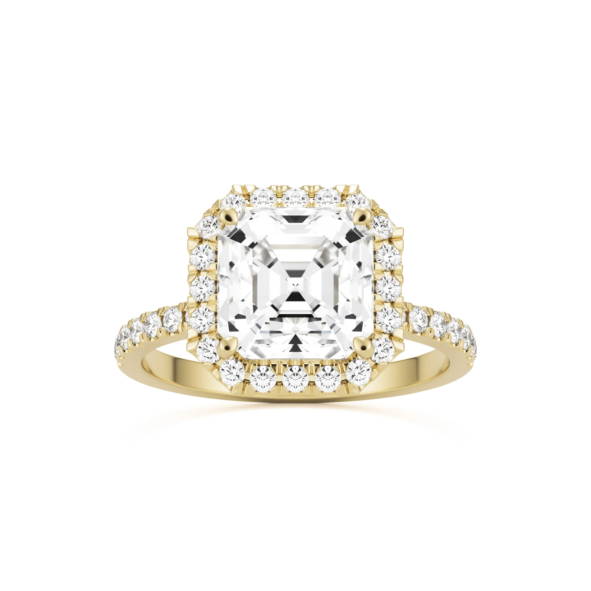 The Asscher Halo Pavé