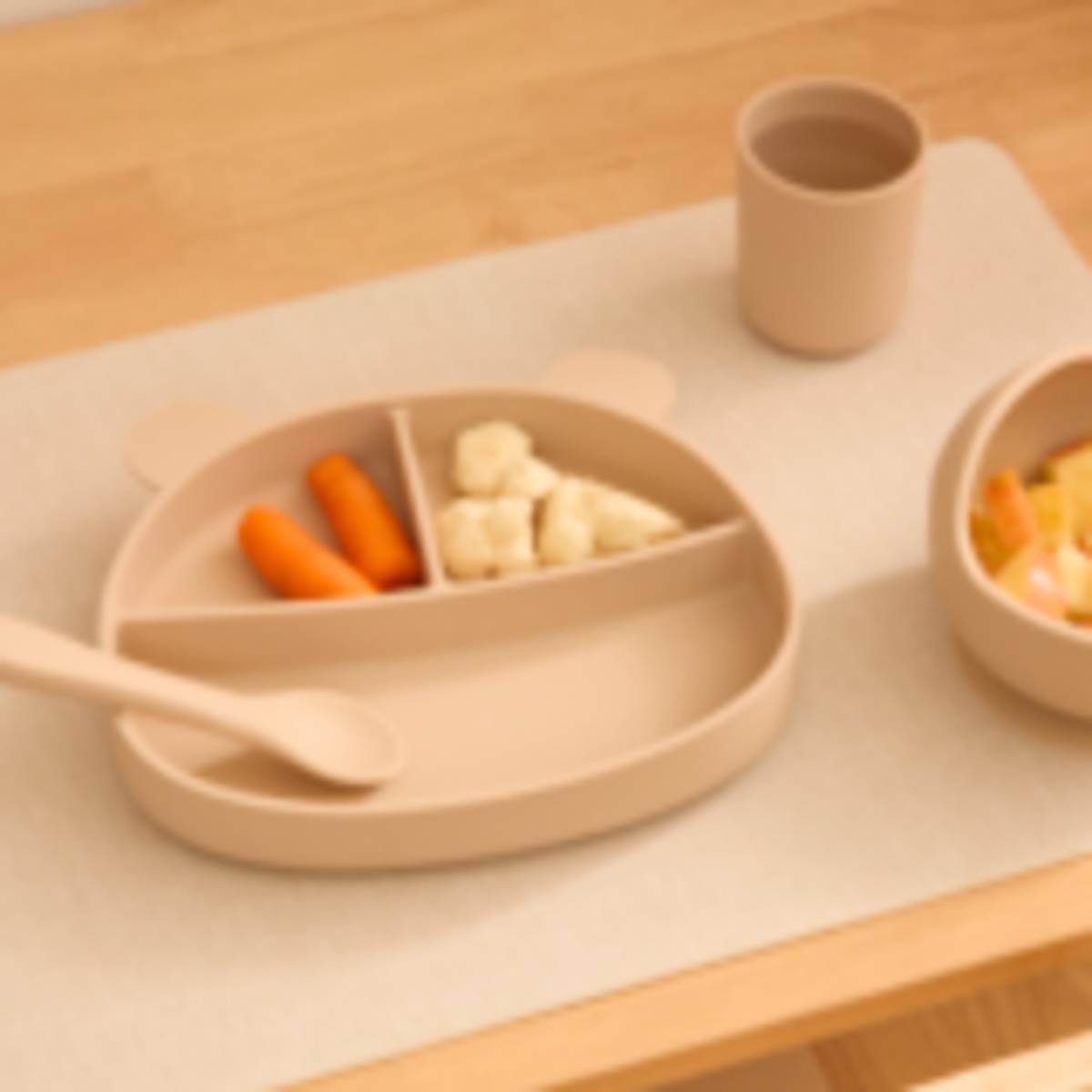 Children's Dining Set "Yum" 4 pieces, Ochre