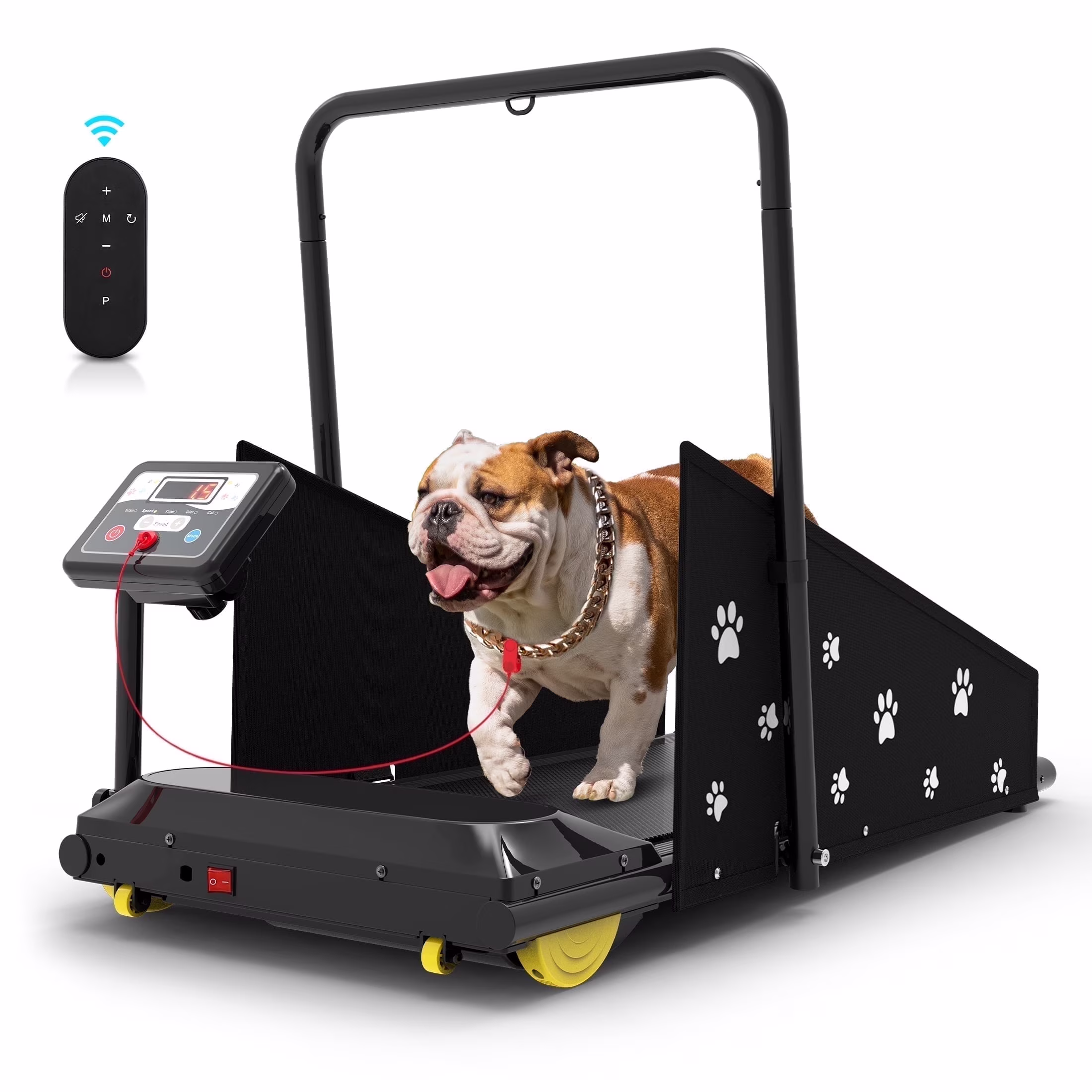 Hapycity Dog Treadmill, Indoor Pet Fitness Machine for Small & Medium Dogs, 265LB Capacity, LCD Display & Remote