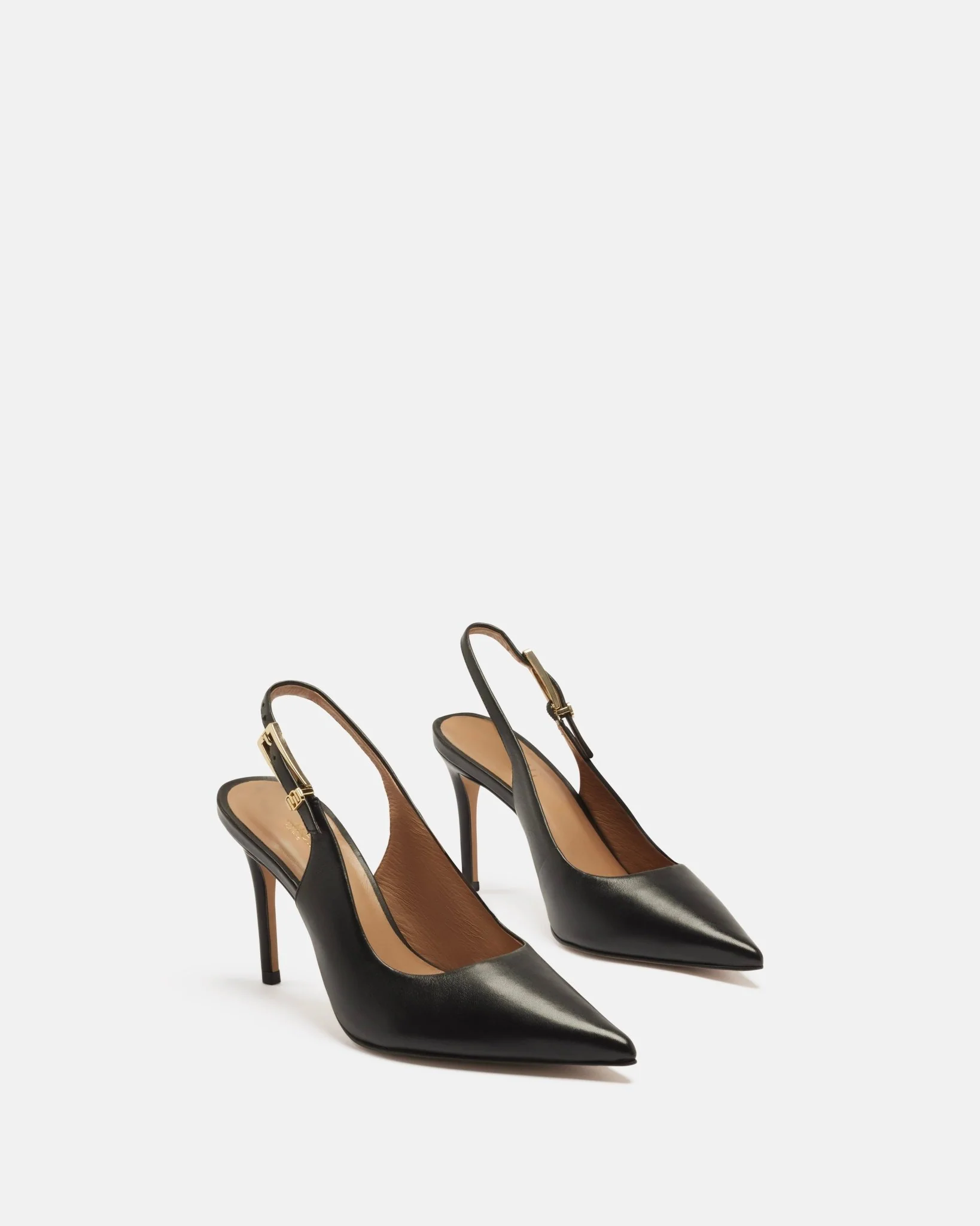 ESCARPINS KOMET - En cuir à talons noir