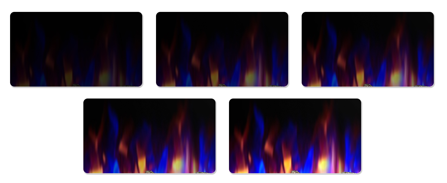 Luminosité de la flamme