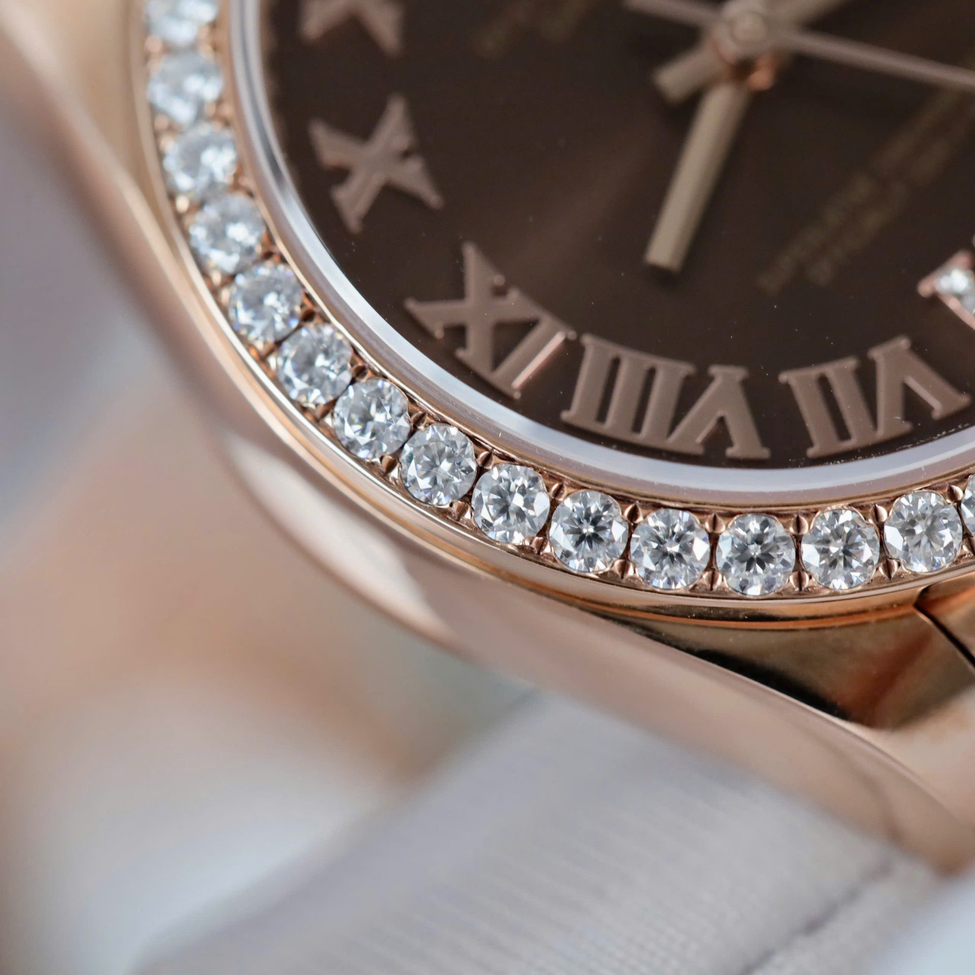 Rolex DateJust Women s Copies Watch Diamonds Moissanite + 18K Gold Wrapped 31mm - Elite Watch Atelier