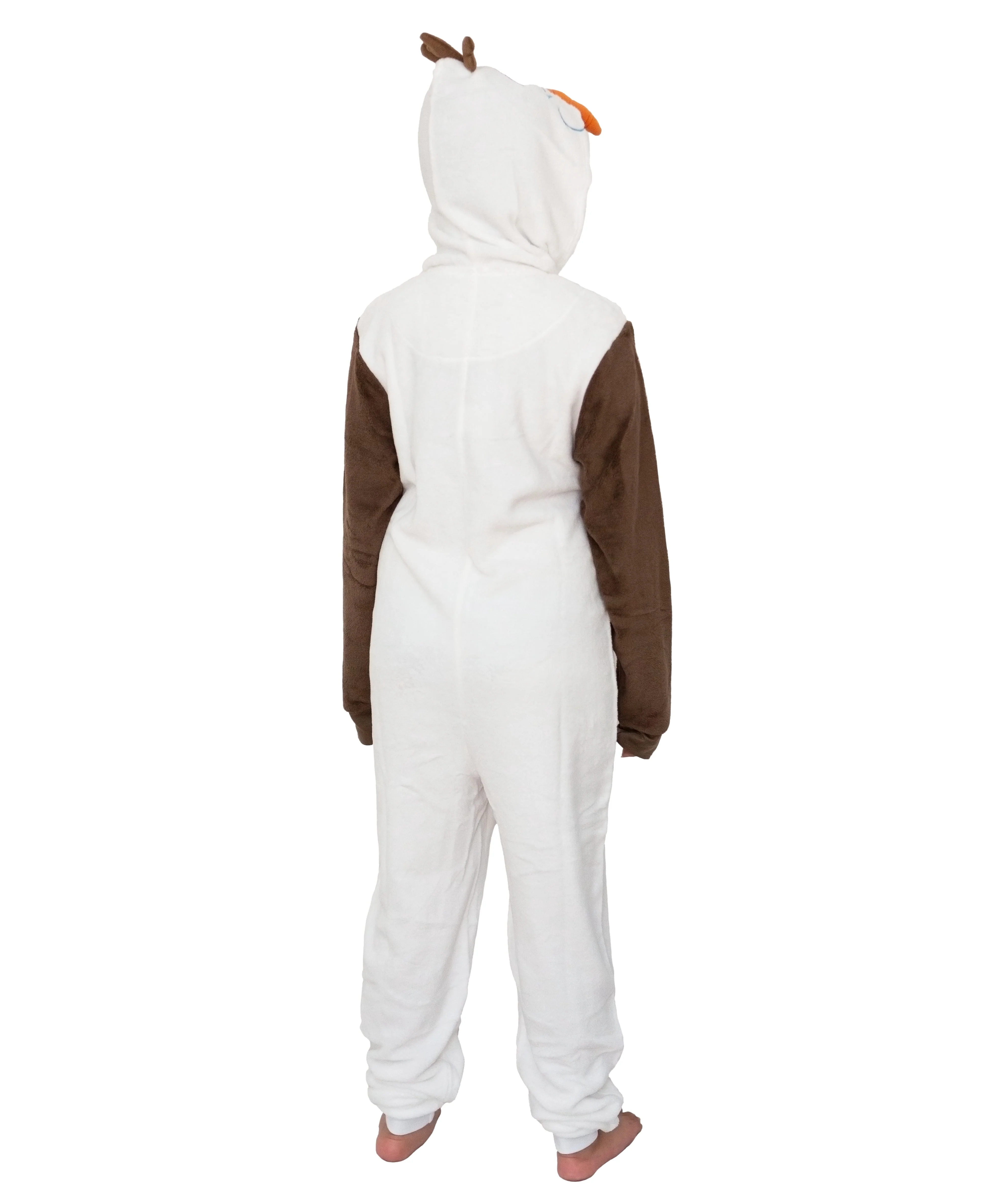 Disney Frozen Olaf Adult Cosplay Costume Plush Pajama One-Piece Union Suit - Image 2 Disney Frozen Olaf Adult Cosplay Costume Plush Pajama One-Piece Union Suit - Image 2
