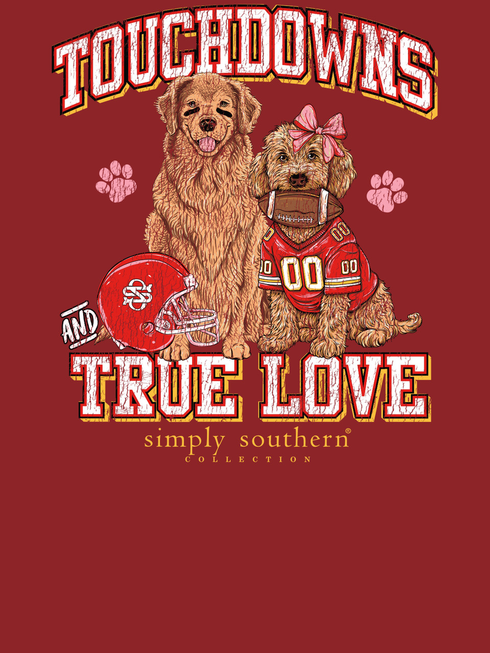 LS-TOUCHDOWN-CARMINE - Simply Southern Outlet