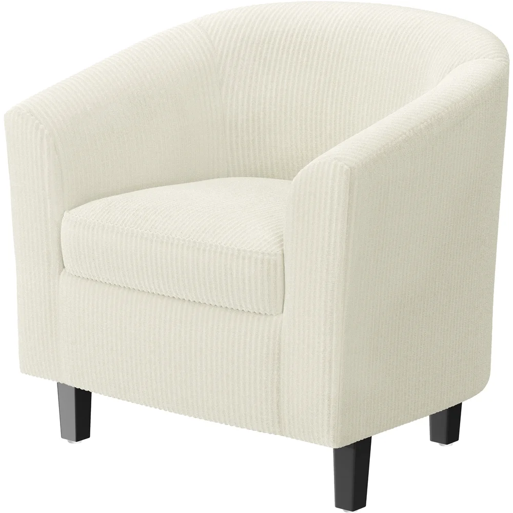 Renwick Faux Leather Barrel Accent Chair for Living Room, Set of 2, Black - Image 16
