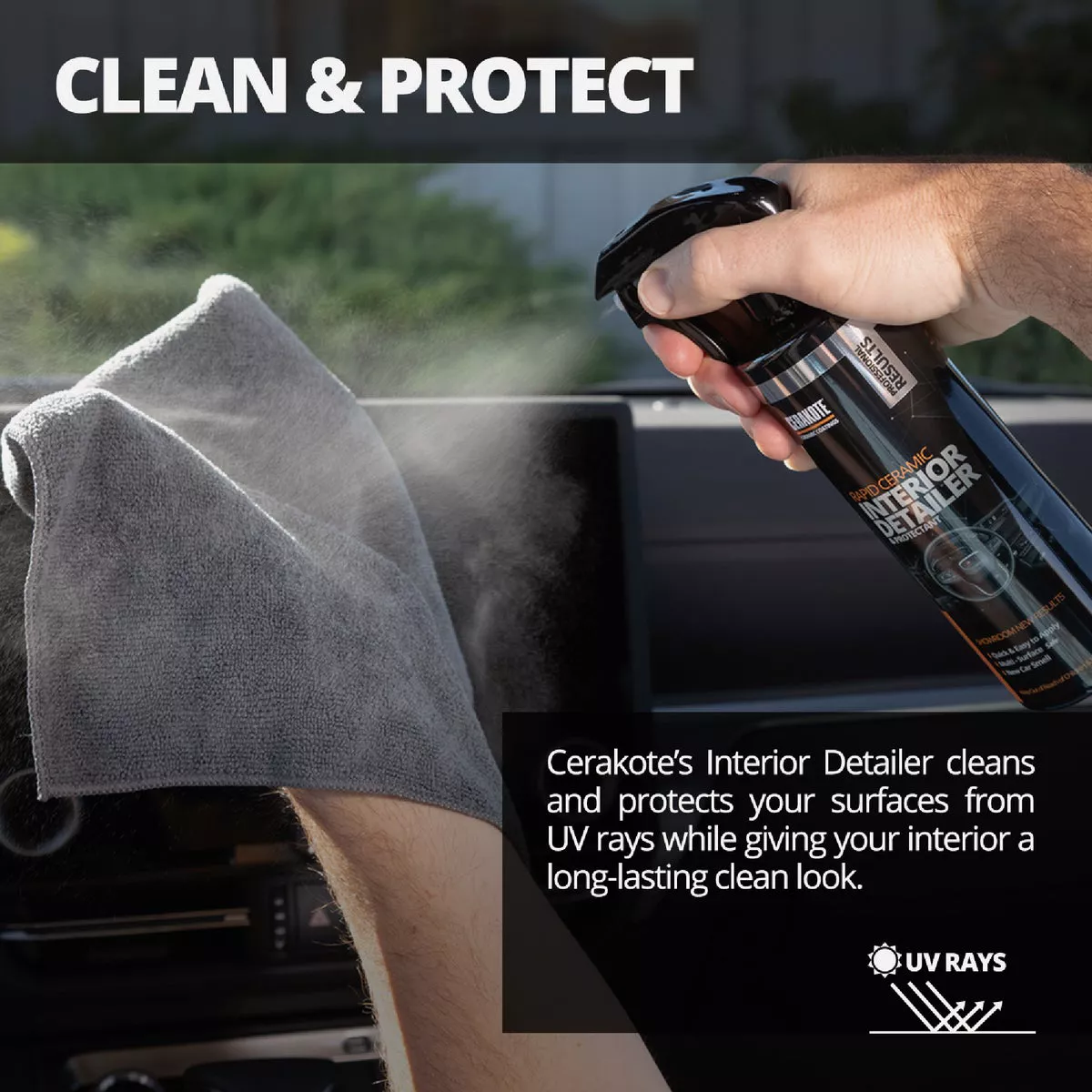 Cerakote 12 Oz. Rapid Ceramic Interior Detailer and Protectant Spray