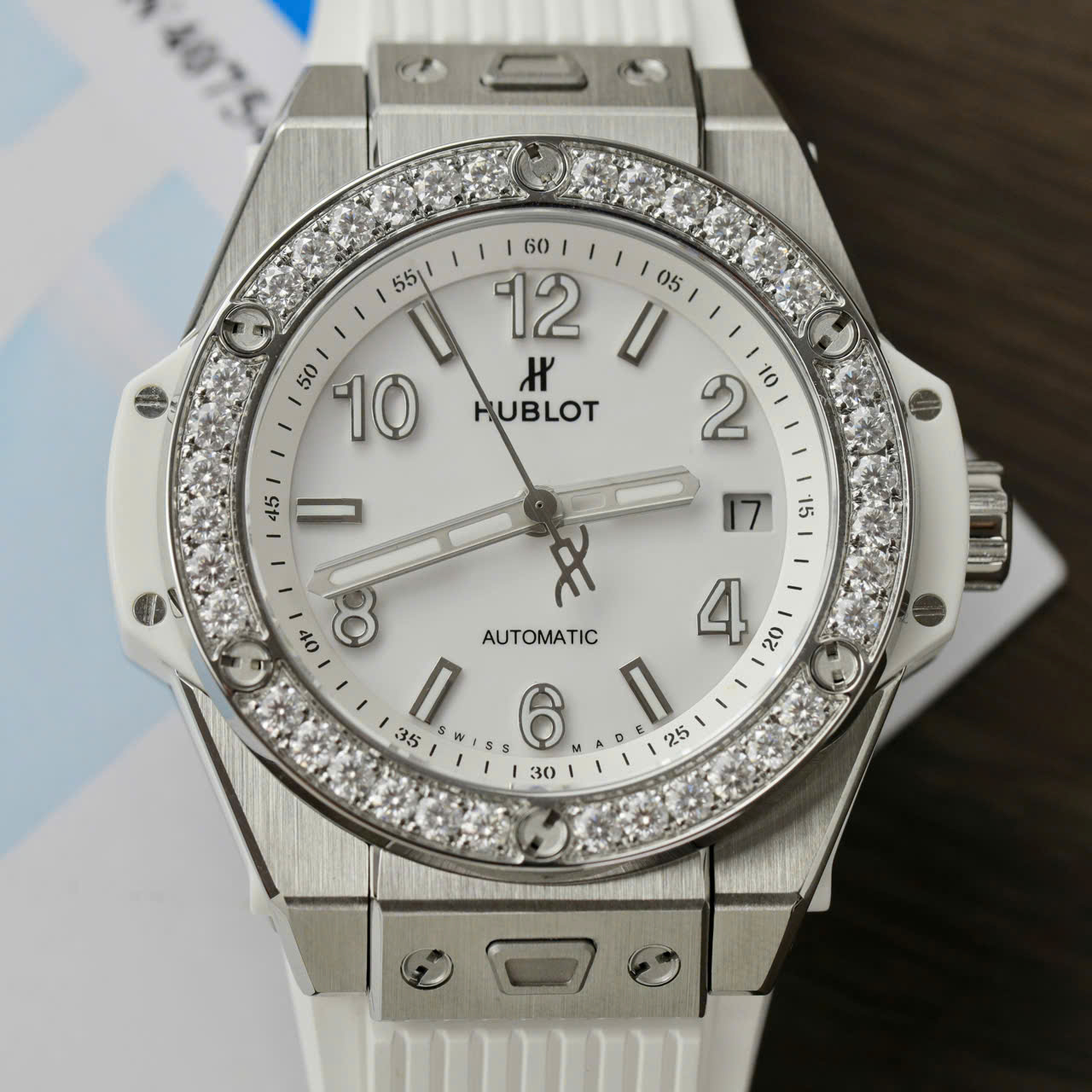Hublot Big Bang One Click Titanium Customs Moissanite Diamonds Bezel Replica Watch 39mm - Top club