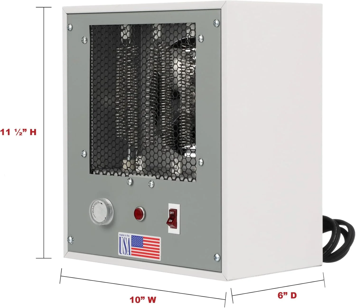 TPI Portable Electric Space Heater 120V 750W/1500W Tan - 150TS Series