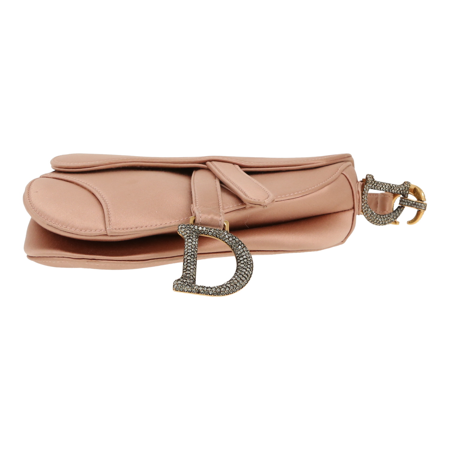 Dior Saddle mini handbag in pink satin1:1High-quality replica