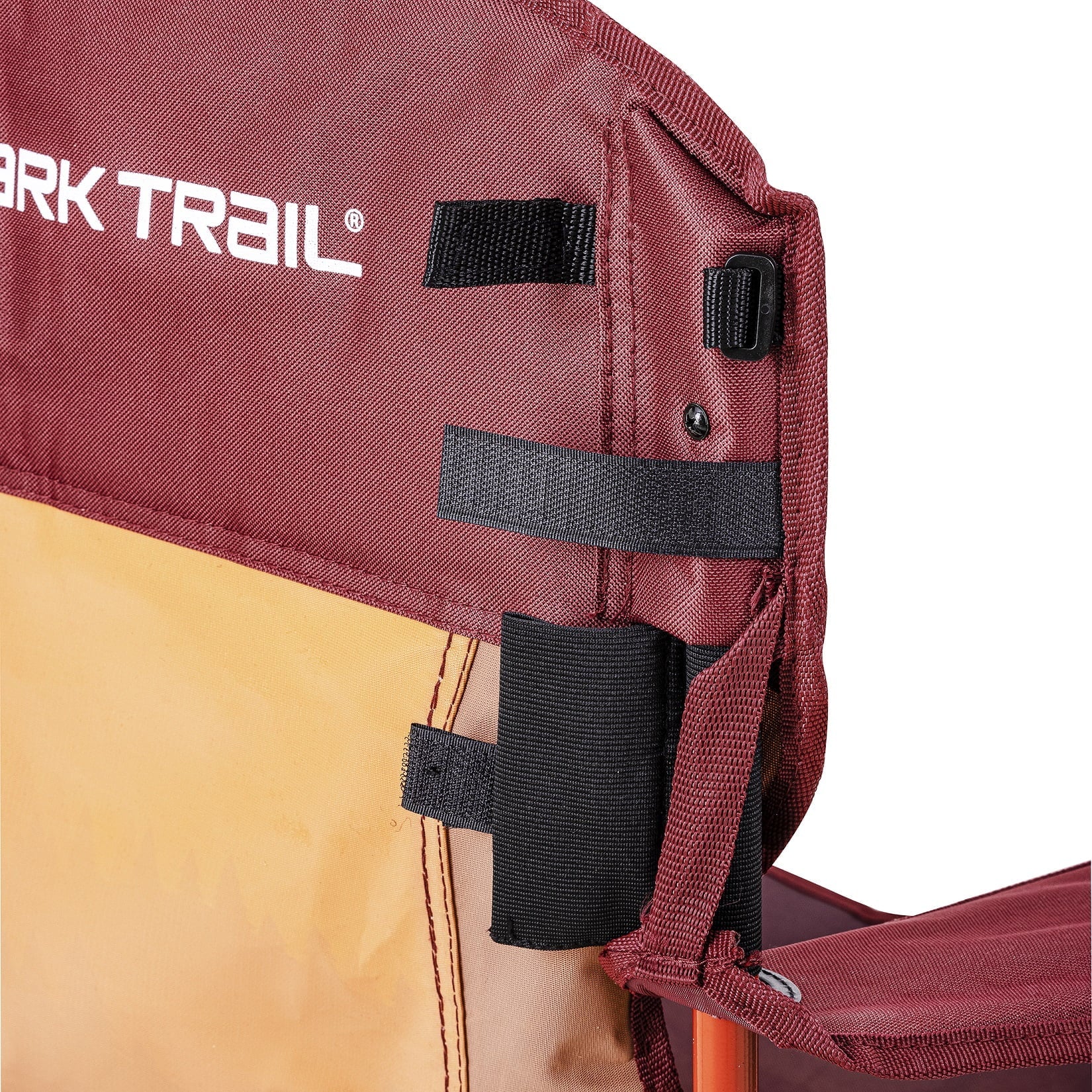 Ozark Trail Oversized Camp Chair with Cooler, Ombre Mountains Design, Red and Orange - Image 5