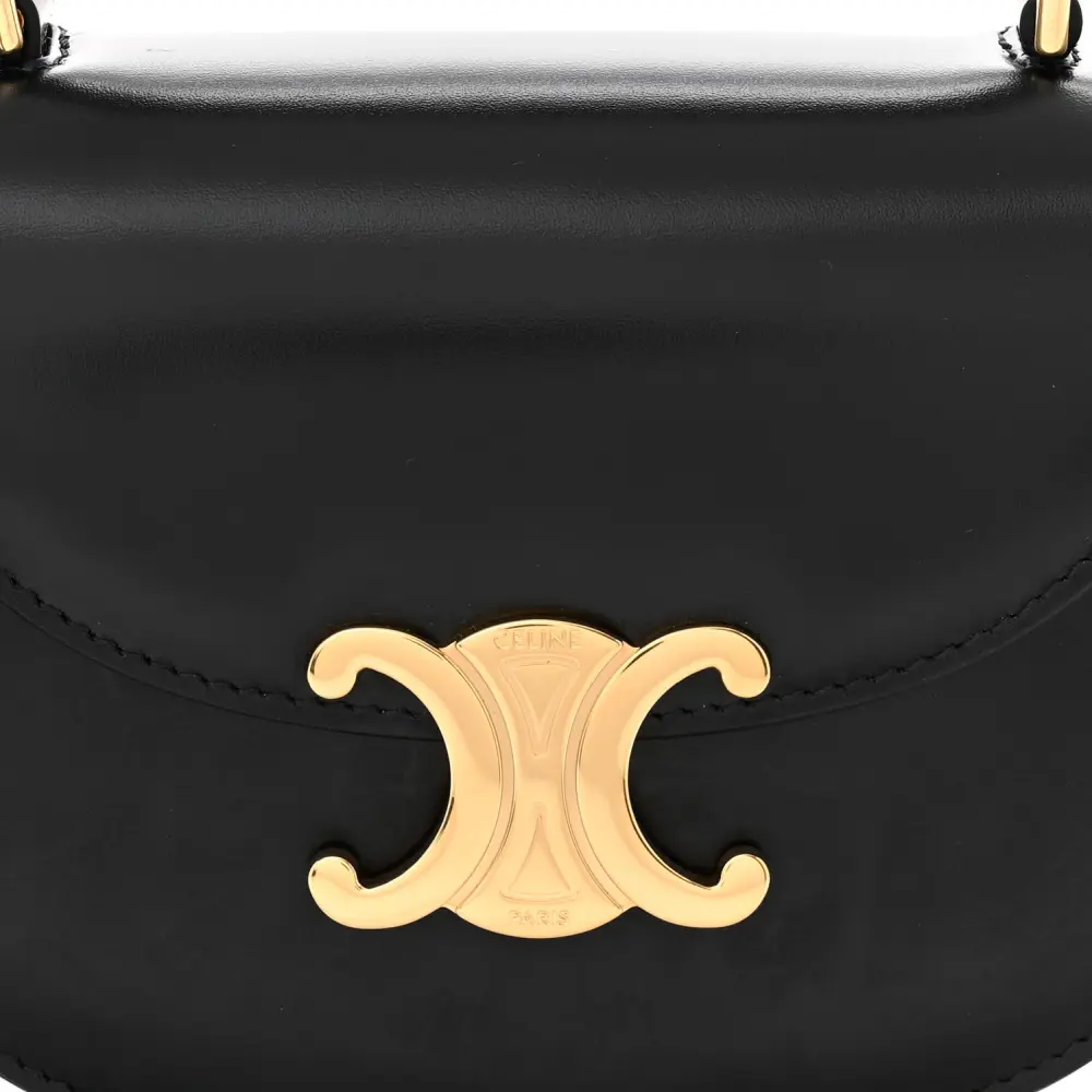 Celine Triomphe Mini Besace Replica in Shiny Calfskin Leather1:1High-quality replica