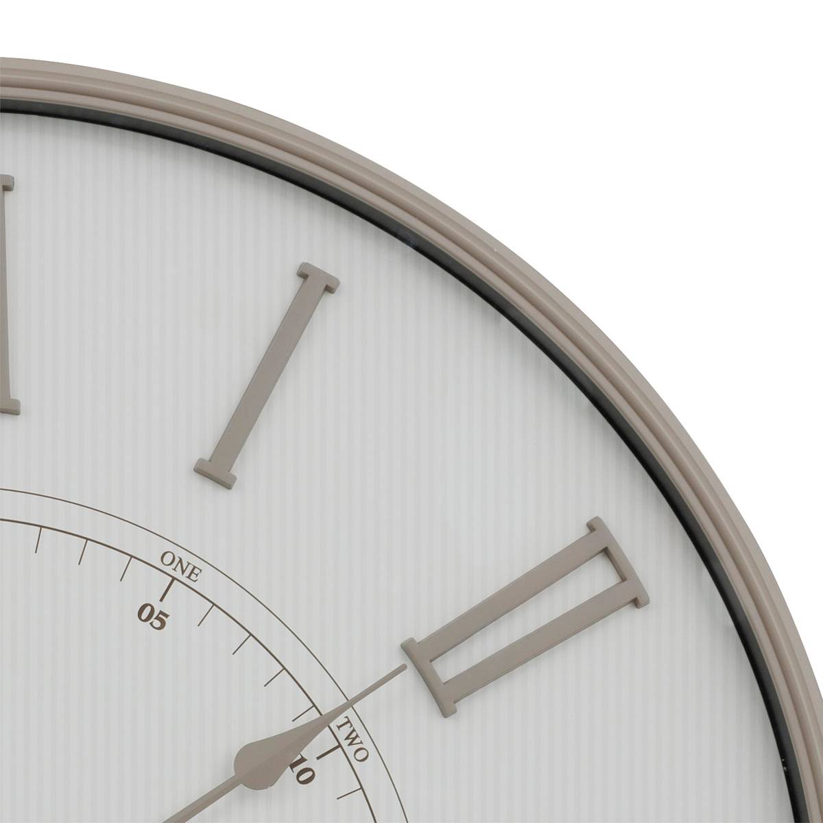 Clock "Davina" Beige, D.76 cm