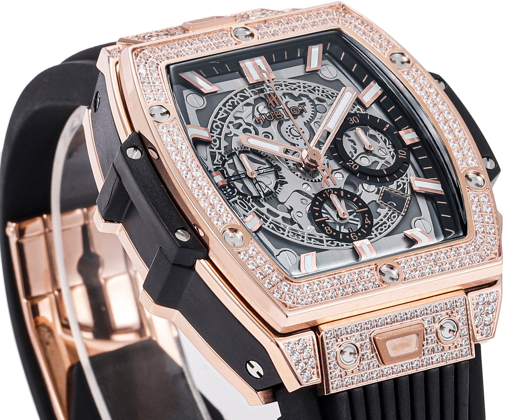 Hublot Spirit of Big Bang Textured Rubber Strap(1:1 replica) - Top club