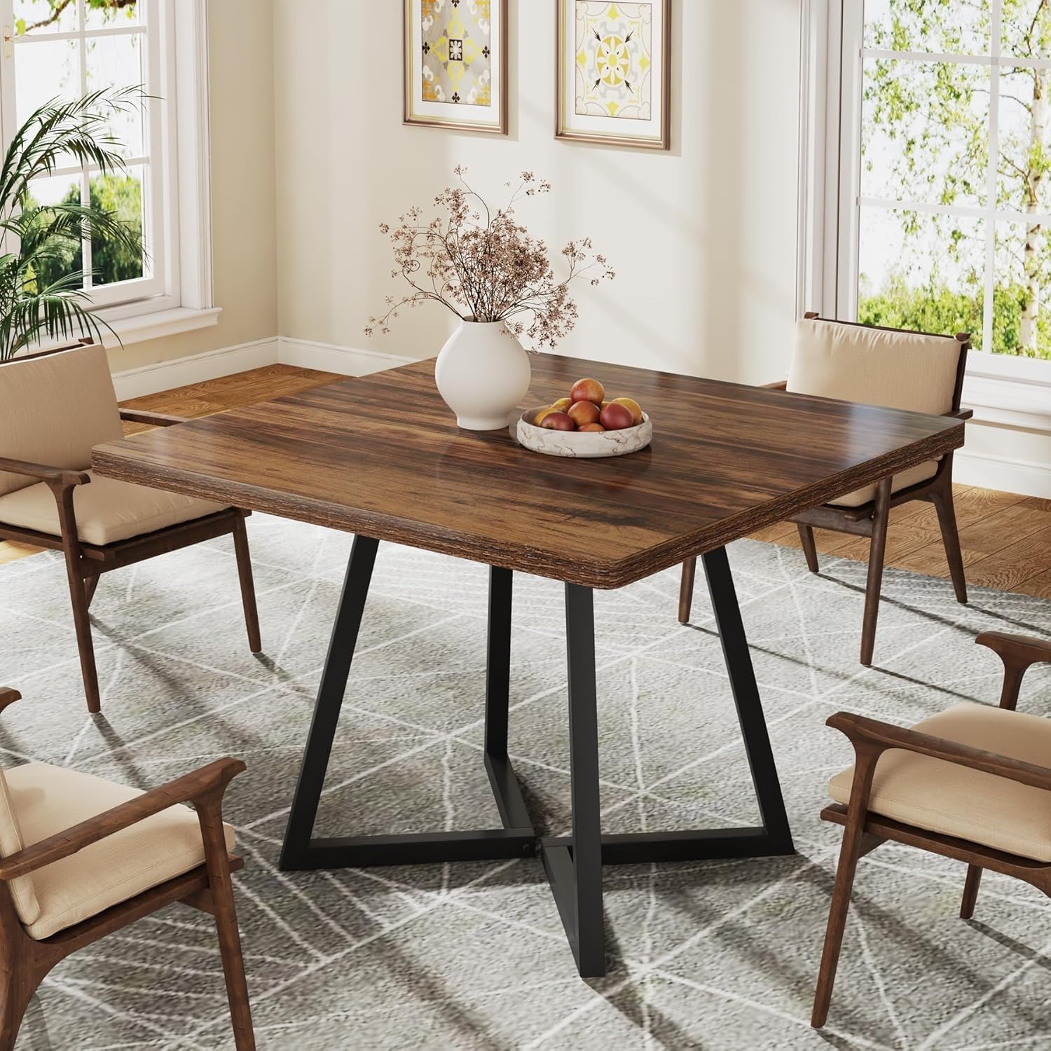 Tribesigns Square Dining Table for 2, 31.5
