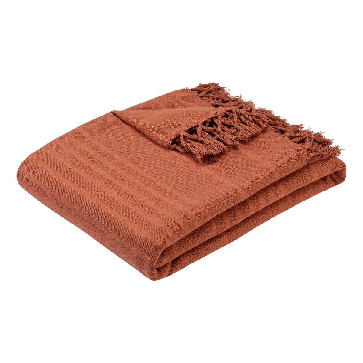 Bed Throw "Anjali" Terracotta, 250x230 cm