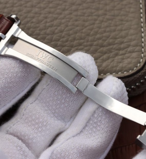 Replica IWC BM Portuguese Tourbillon Gray Dial Leather Strap - Top club