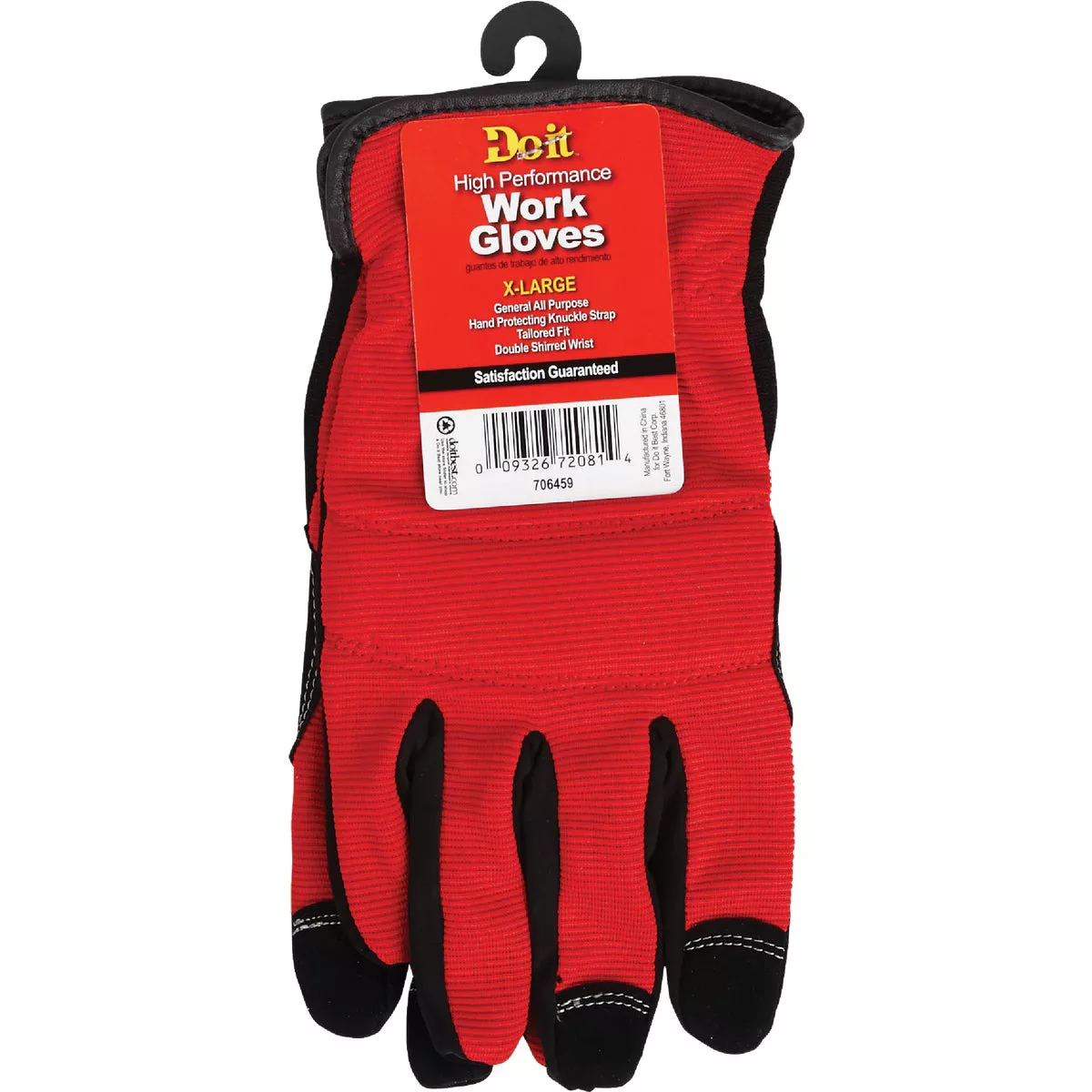 Do it Men's XL Polyester Spandex High Performance Glove