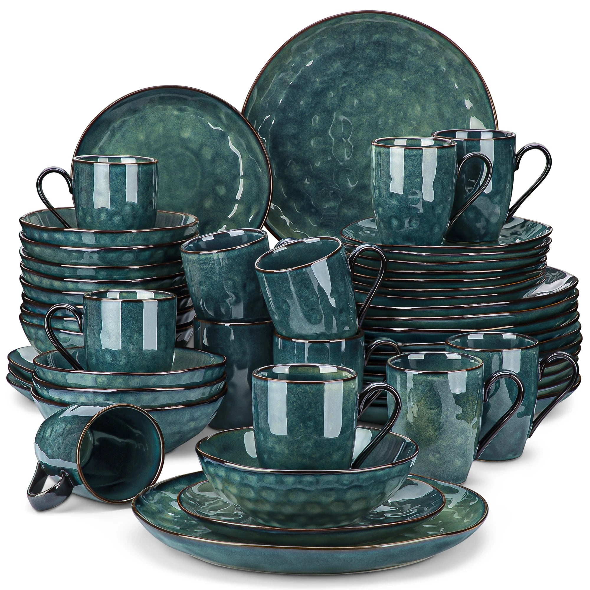 VibrantStar | Groene & Rode Ovenbestendige Glazuur Set
