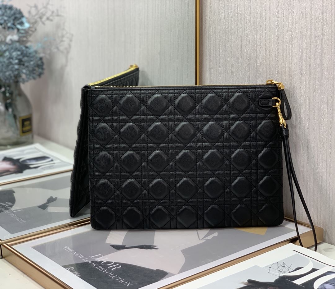 Lagre Dior Caro Daily Pouch Pink/Black/Blue/Brown For Women‎ 12in/30cm CD S5086UWHC_M81P1:1High-quality replica
