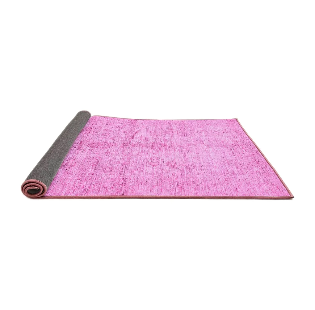Ahgly Company Indoor Rectangle Oriental Pink Traditional Area Rugs, 8' x 10'