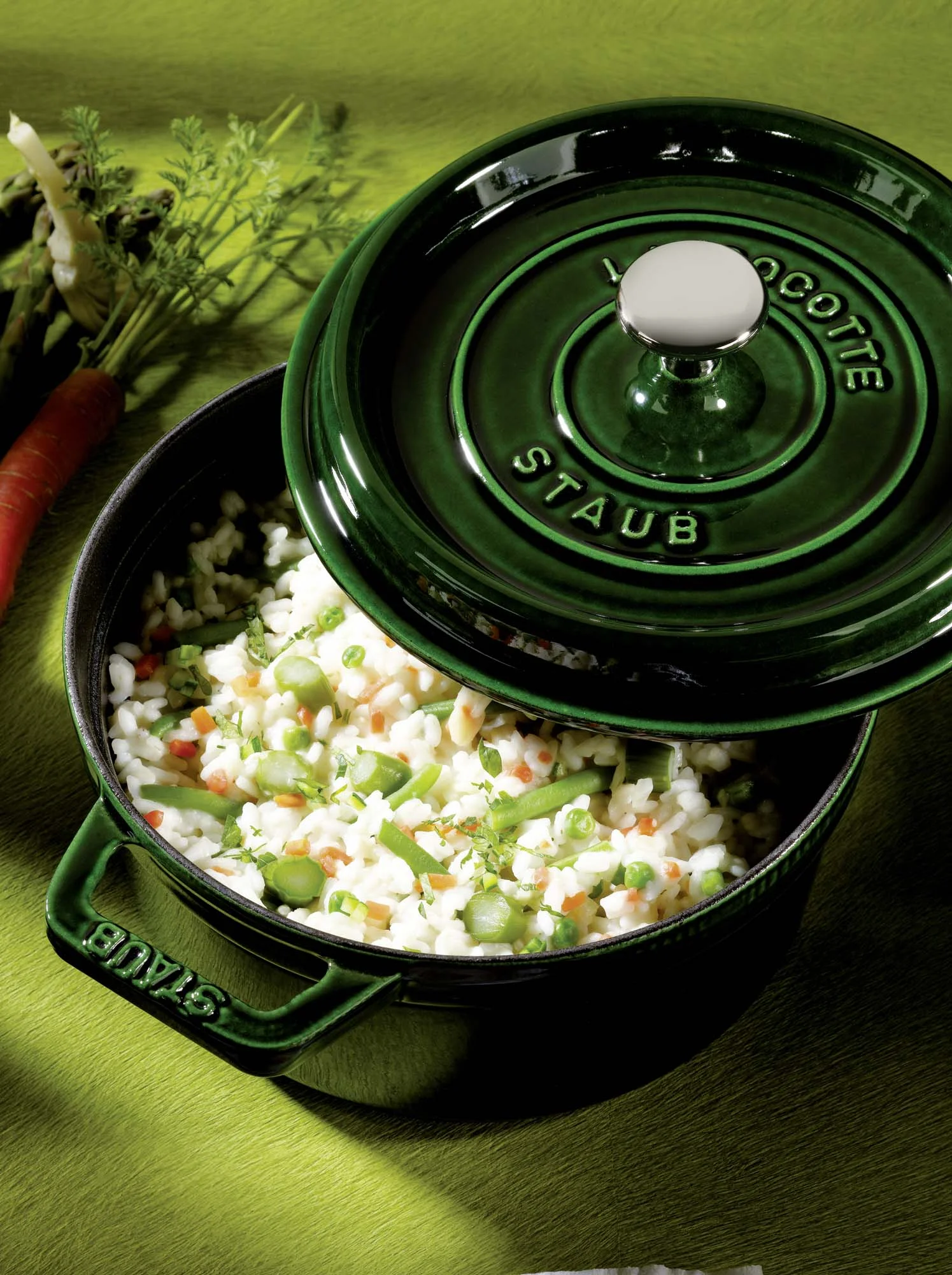 Staub Cast Iron 2.75-qt Round Cocotte - Basil - Image 6