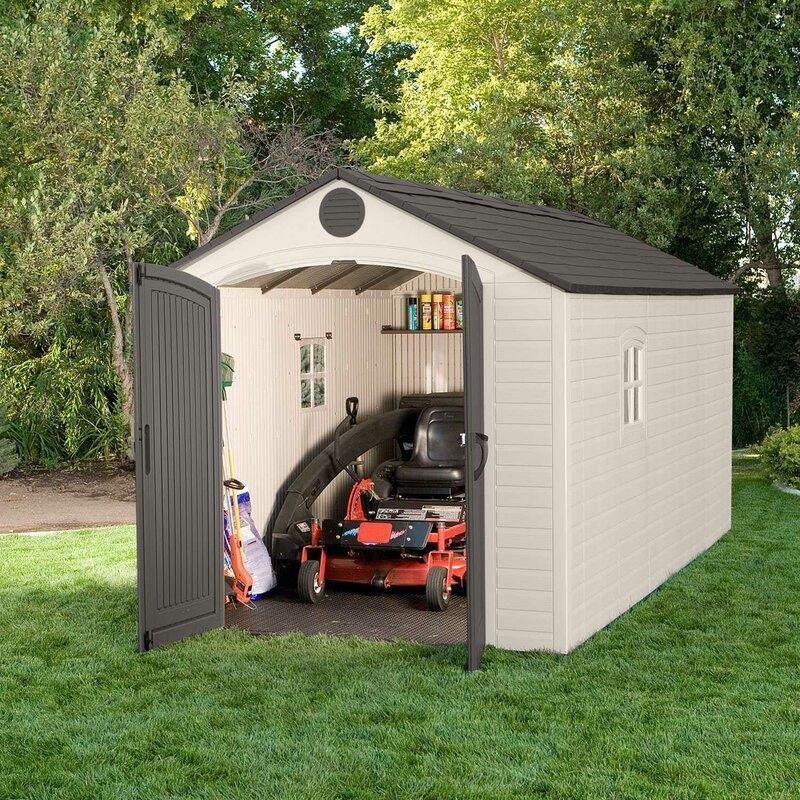 Lifetime Plastic Storage Shed 8 ft. W x 15 ft. D, Desert Sand - 60075 - Image 21 Lifetime Plastic Storage Shed 8 ft. W x 15 ft. D, Desert Sand - 60075 - Image 21