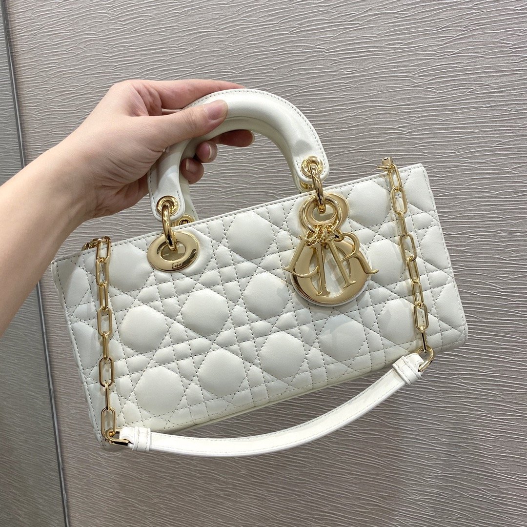 Christian Dior Lady D-Joy Bag White For Women 10.2in/26cm1:1High-quality replica