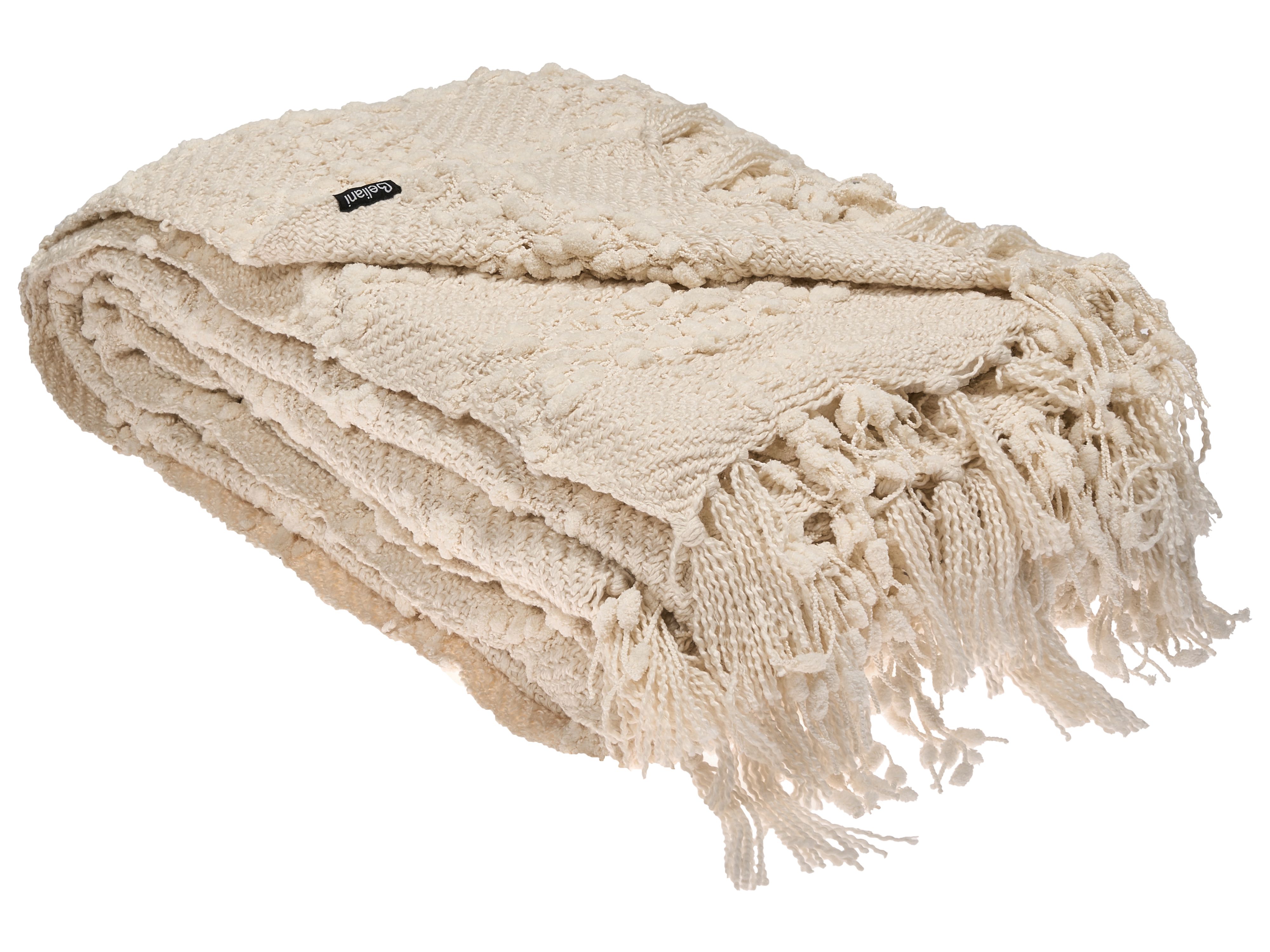Blanket VELLA 220 x 240 cm Off-White